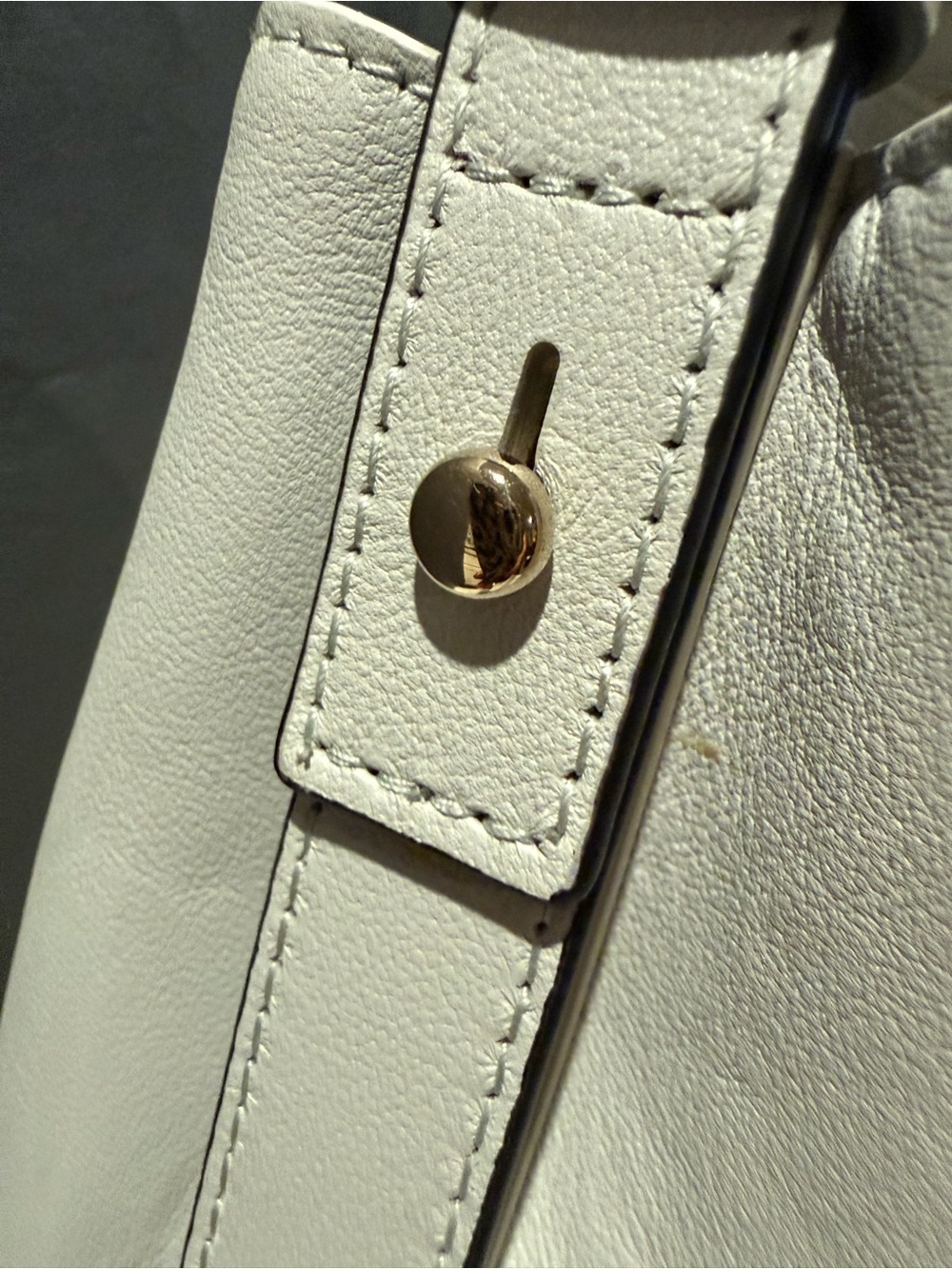 Furla Soft Hobo Shoulder Bag in Light Gray with Black Strap - Picture 3 of 16